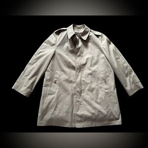 London Fog Thinsulate Men’s Trench Coat removable lining Size 44 Regular